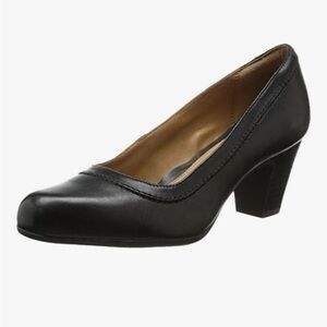 Clark’s Weslee Napa Black Leather Women's Pump 8.5M